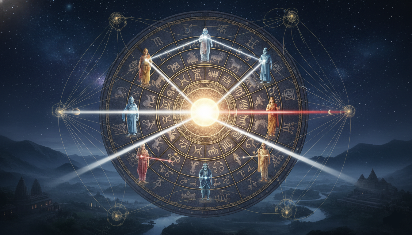 The Two Ways Planets See: A Beginner’s Guide to Aspects in Vedic Astrology